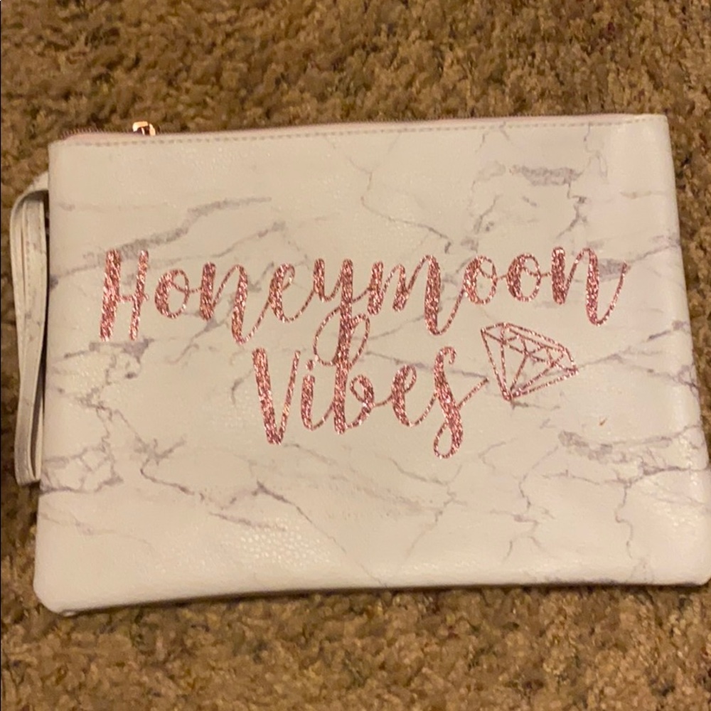 Honeymoon Vibes large makeup bag